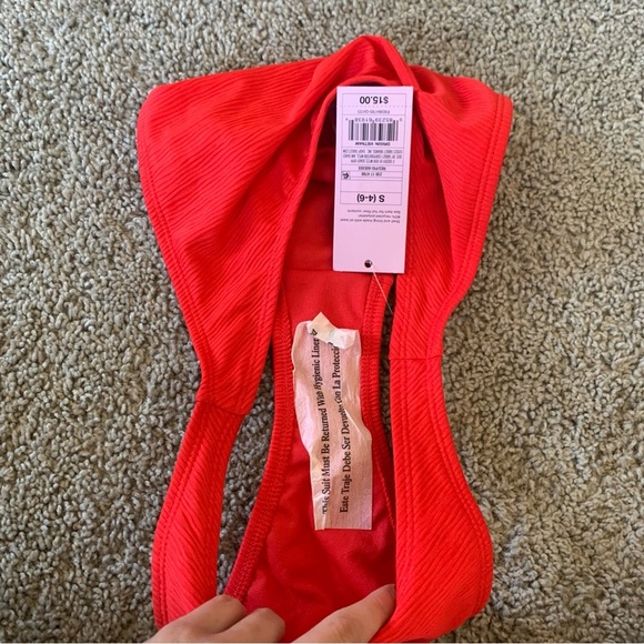 NWT Wild Fabel Red Cheeky Bikini Bottoms Size Small 4-6 - Picture 4 of 5